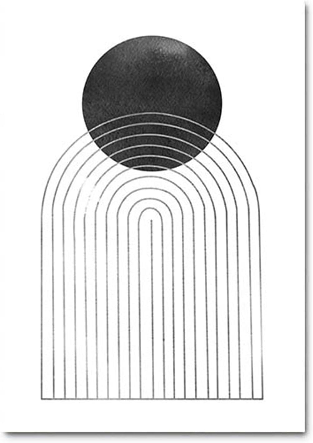 UGZDEA Abstrakt Leinwand Poster, Moderne Boho 3er Set Kunstposter Wanddeko Bilder Set für Wohnzimmer