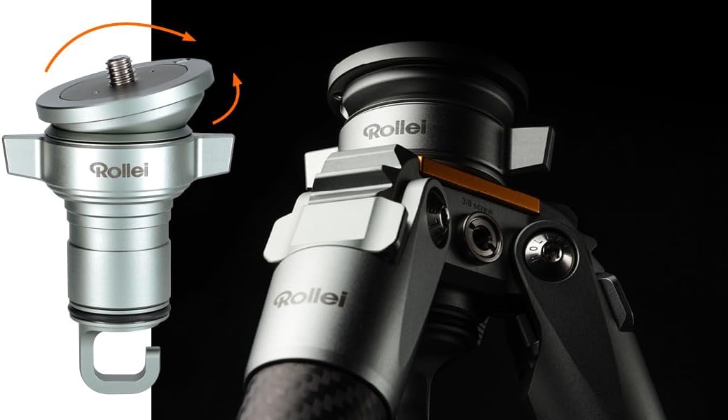 Rollei Nivellieradapter für Lion Rock Pro - Stabil in 360°, flexibel neigbar, bis 20 kg belastbar