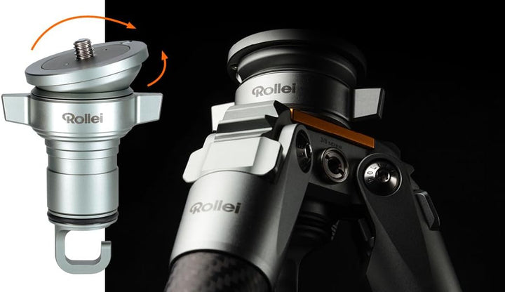 Rollei Nivellieradapter für Lion Rock Pro - Stabil in 360°, flexibel neigbar, bis 20 kg belastbar