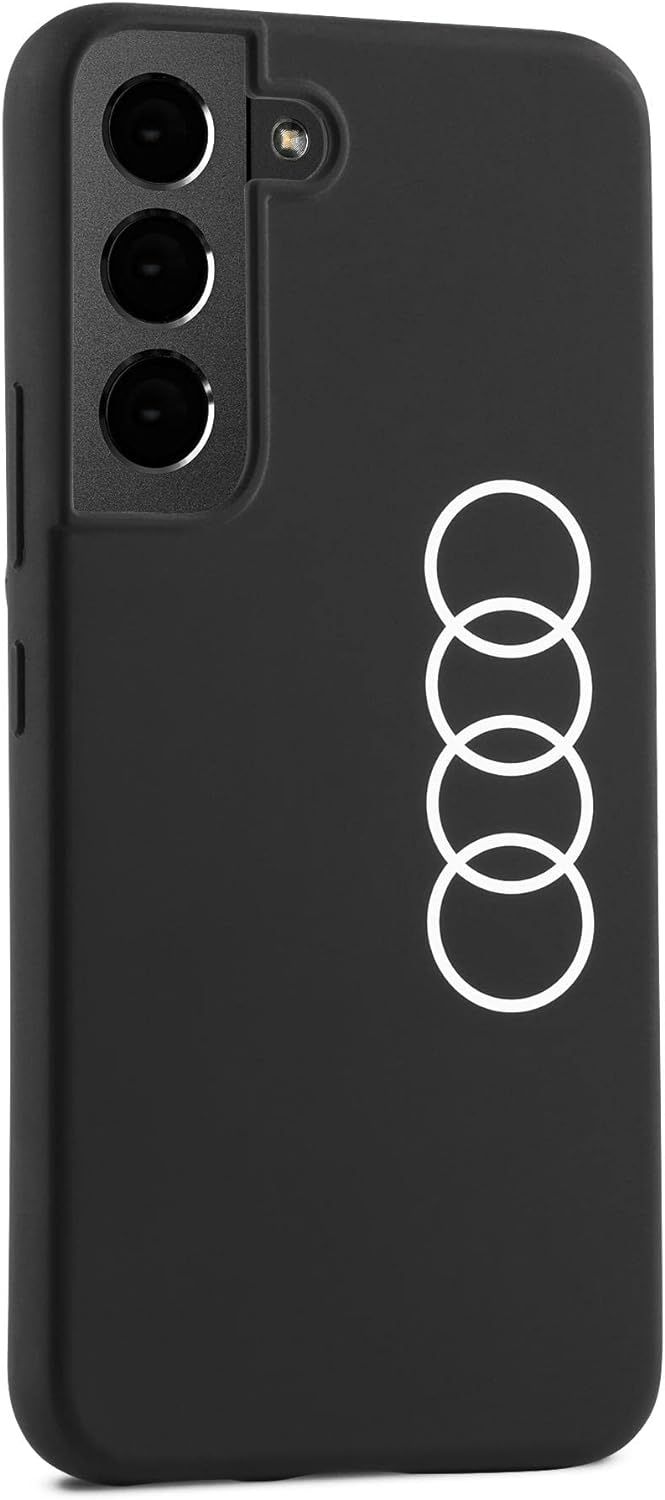 Audi 3222200101 Smartphone Case Cover Hülle Handy Ringe Logo schwarz