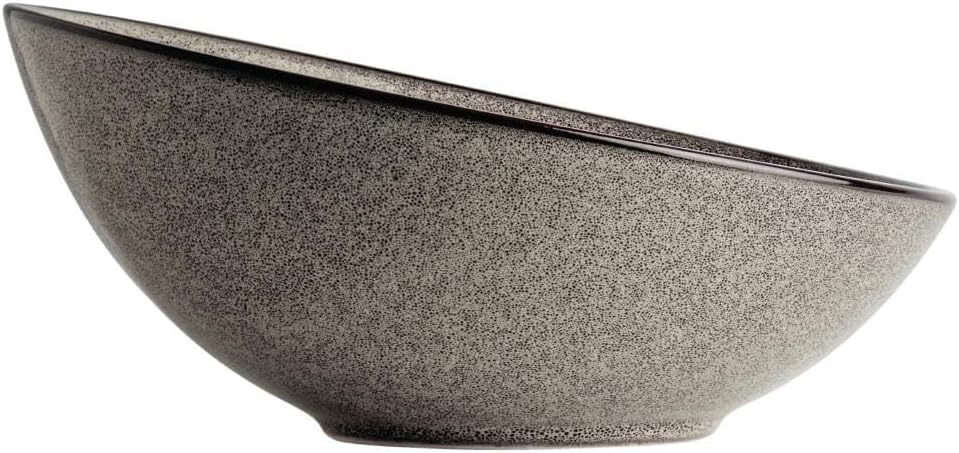 Olympia Mineral-Schalen-Set, 215 mm (4 Stück), grau, verglastes Porzellan, BS4034-zertifiziert, DF17