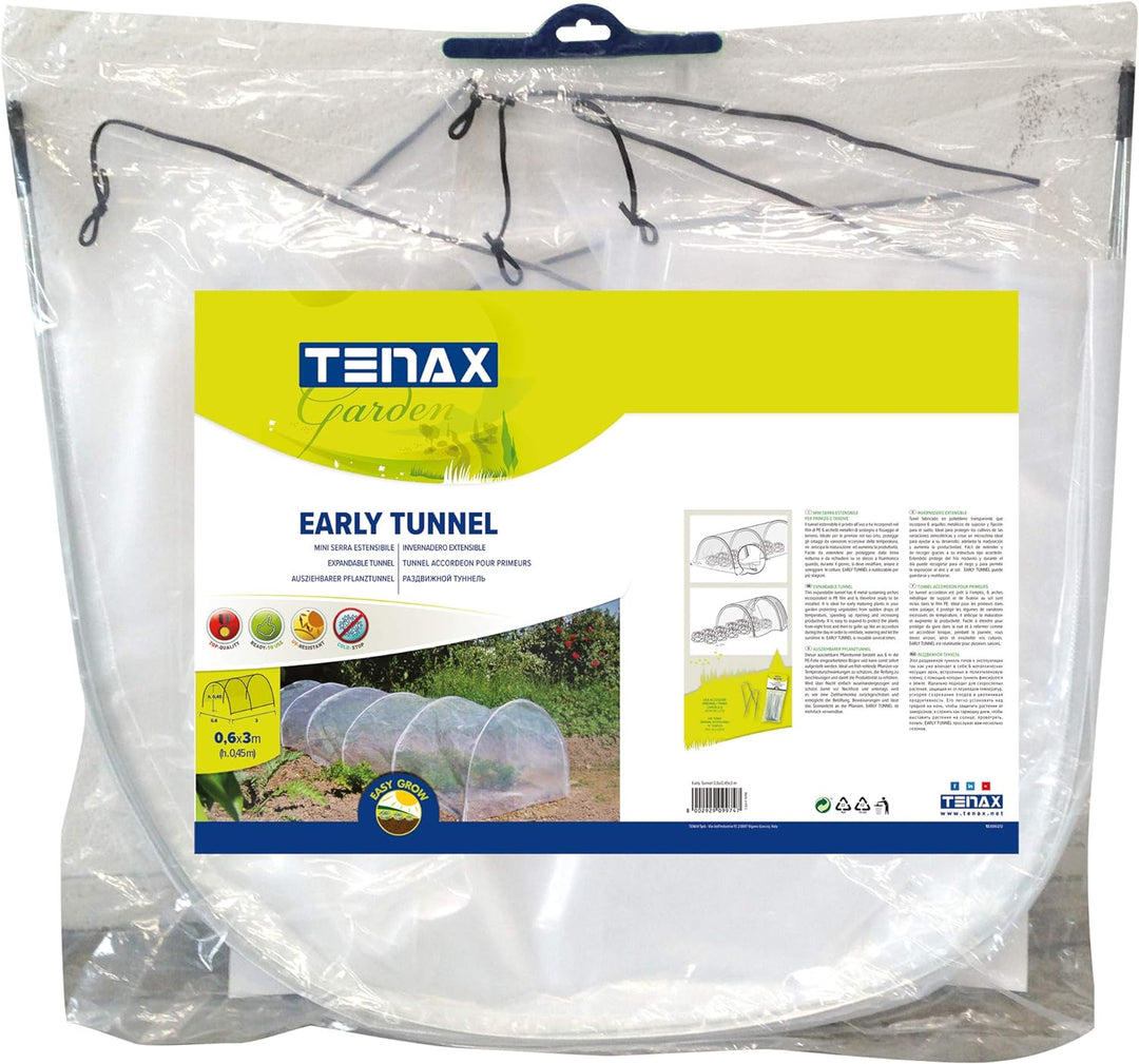 Tenax 1A110423 Mini-Gewächshaustunnel, Weiss