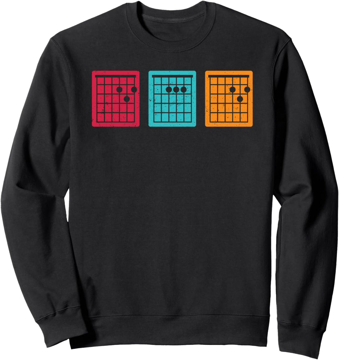 Alles Gute zum Vatertag 2021 Papa Gitarre Akkord Vintage Her Sweatshirt