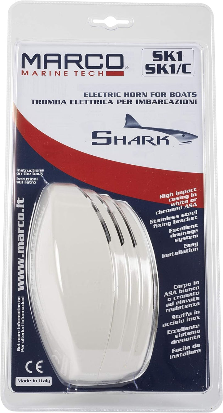Einzelhorn sk1 shark marco 12V Hupe für Boot Schlauchboot