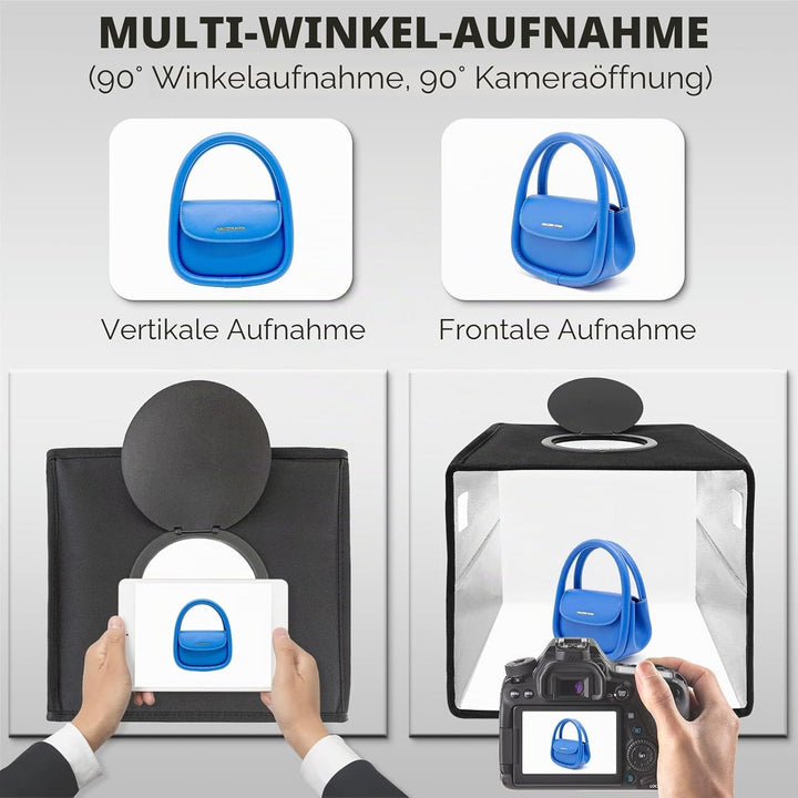 PULUZ Lichtbox 30CM 10 Gänge Dimmbar Fotostudio Tragbare Lichtzelt Geeignet für Unternehmen die Arti