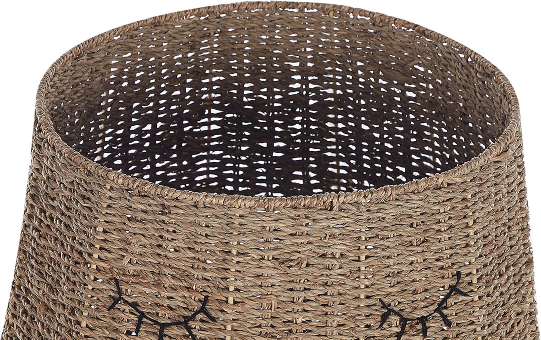 Aufbewahrungskorb aus Seegras Bärenform natürlich beige 68 cm Fulan