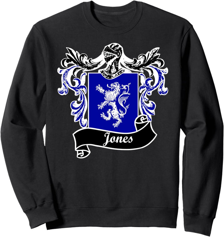 Jones Coat of Arms surname last name family crest Sweatshirt