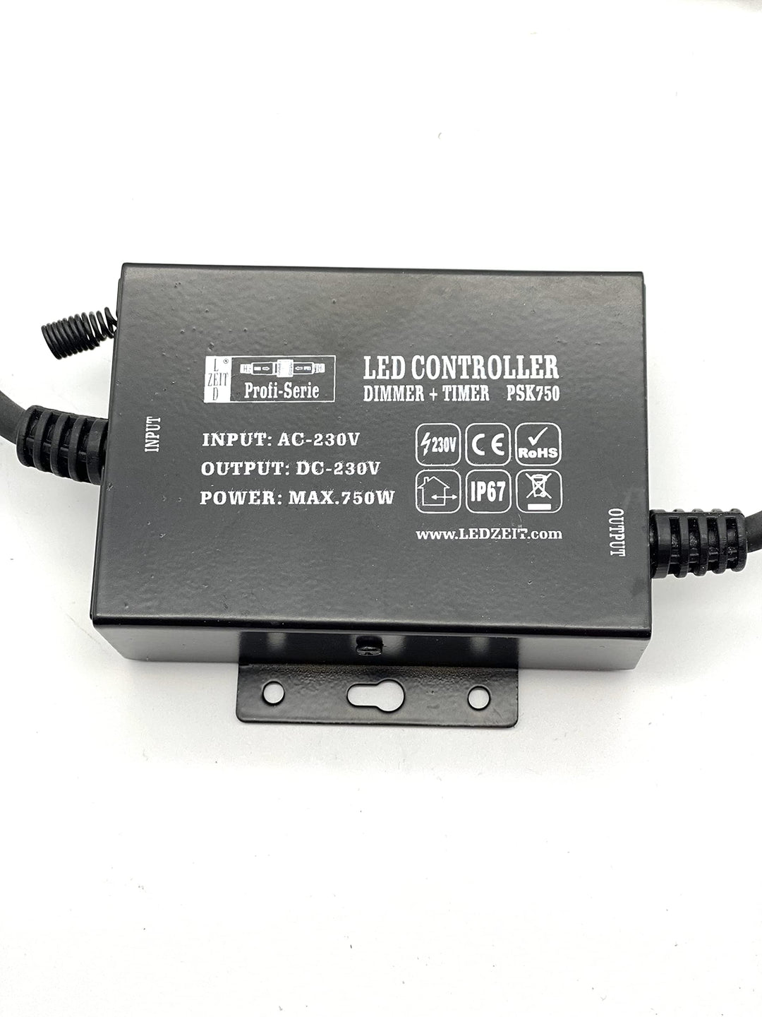 LEDZEIT - Profi Serie - LED Controller mit Netzstecker, Stufenloser Dimmer, Timer, mit Fernbedienung