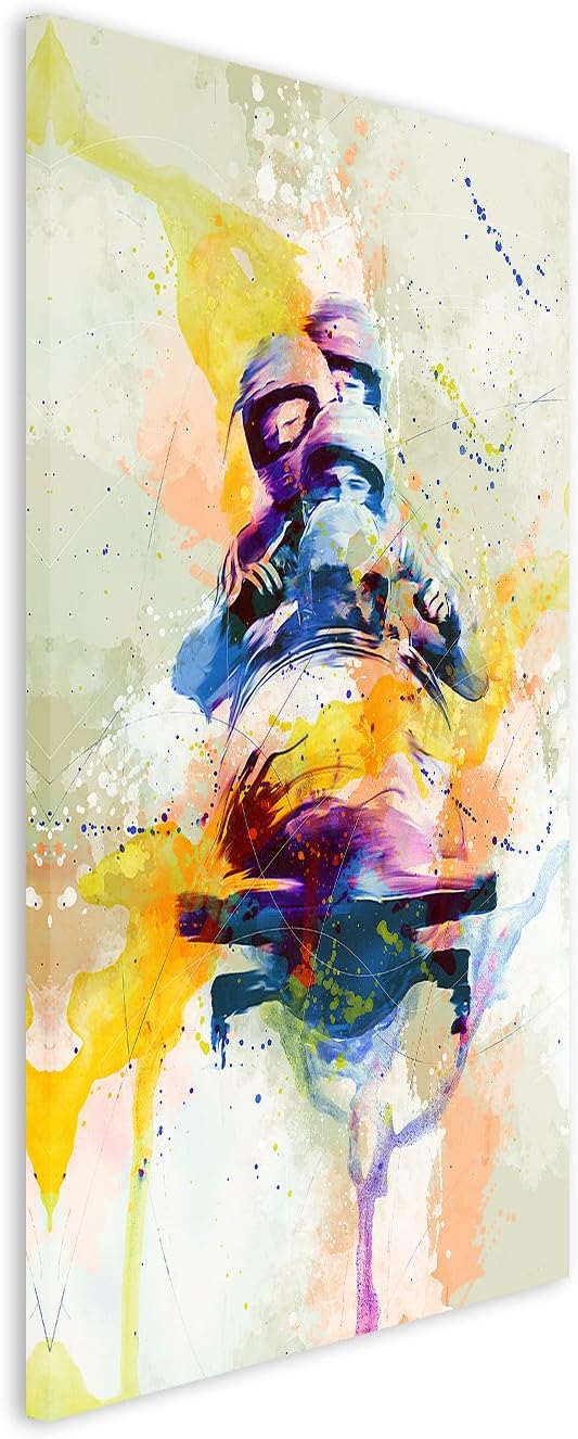 Bobsport 90x60cm Wandbild SPORTBILD Aquarell Art tolle Farben von Paul Sinus
