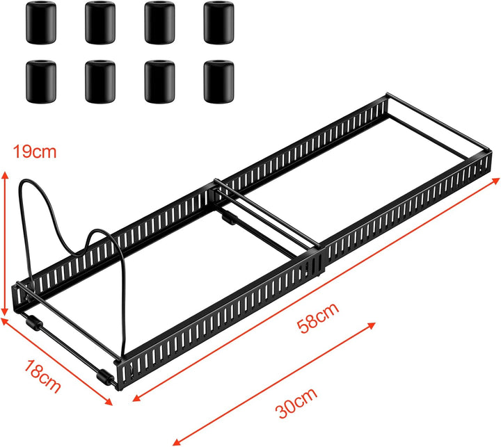 Fousenuk Topfdeckelhalter, Topfdeckel Aufbewahrung mit 10 Verstellbaren Fächern, Küche Pfannen Organ