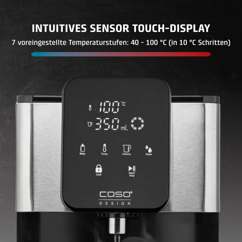 CASO HW 1660 - Turbo Heisswasserspender, heisses Wasser in wenigen Sekunden (40-100°C), 2600 Watt, e