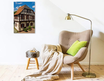 Premium Textil-Leinwand 50 x 75 cm Hoch-Format Bad Kreuznach - Dr. Faust-Haus | Wandbild, HD-Bild au