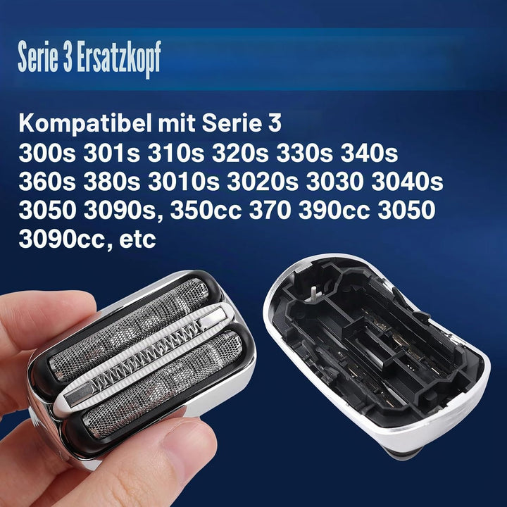 2 Stück 32S Ersatz-Rasierkop Kompatibel Mit Series 3 Scherkopf, 32s S3 Scherkopf Ersatzscherteil &amp; R