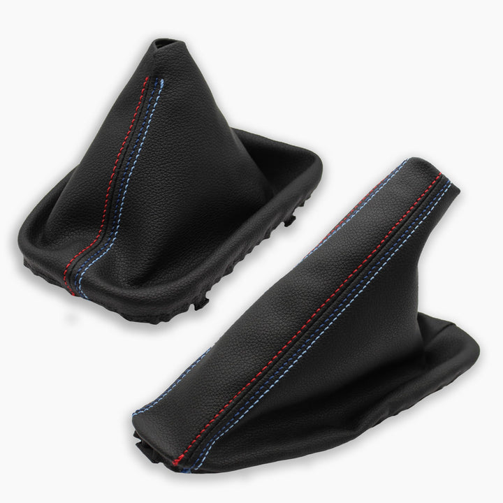Cargaiter - Schaltsack Schaltmanschette + Handbremsmanschette Kompatibel für Bmw E46 (1990-2007) (Tr