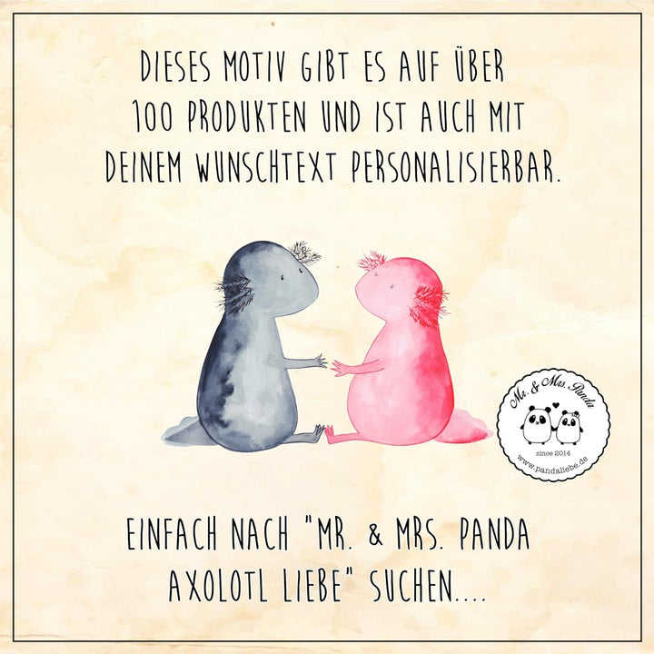Mr. & Mrs. Panda Motiv WC Sitz Axolotl Liebe - Geschenk, Molch, Klodeckel, Valentinstag, Schwanzlurc