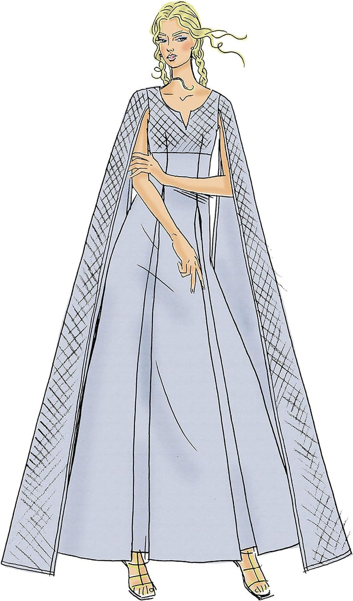 McCall's Patterns McCall's M7854A5 Women's High Fantasy Queen Cosplay Costume Sewing Pattern, Sizes