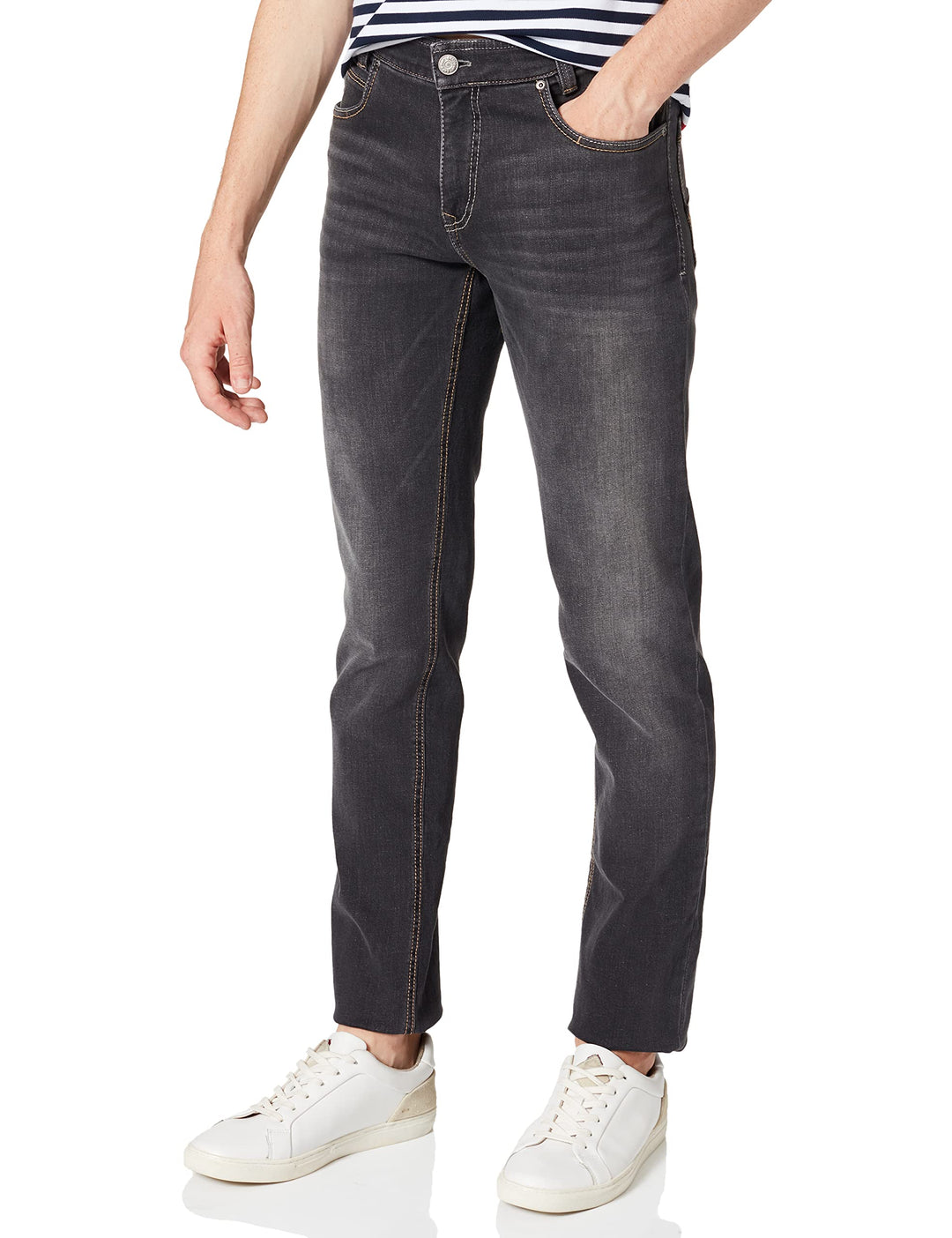 Atelier GARDEUR Herren Jeans Hose Batu Stretchdenim Blue Used 50W / 34L Anthrazit 198, 50W / 34L Ant