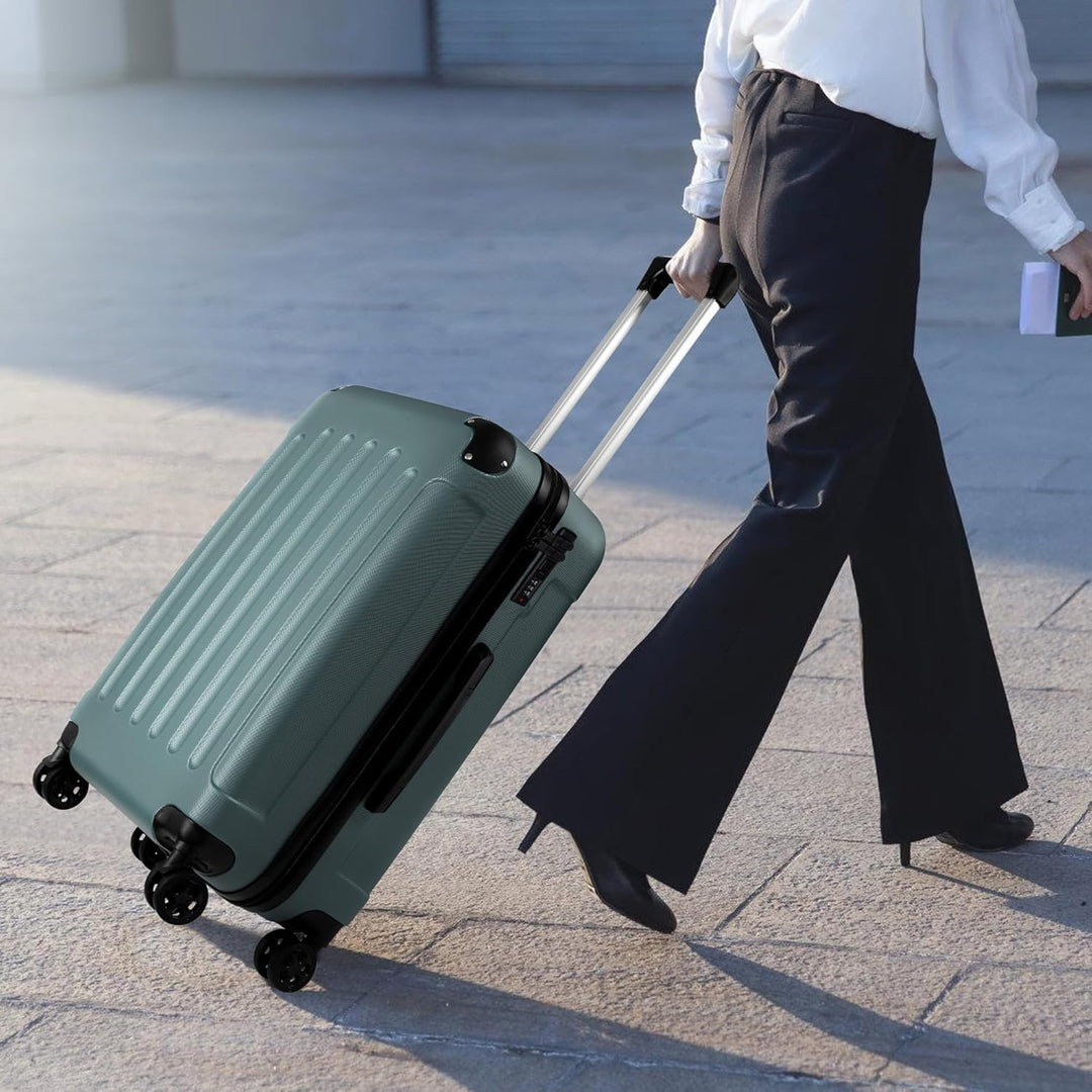 TAN.TOMI Koffer Hartschalenkoffer, Koffer Handgepäck Trolley Koffer Handgepäck, Reisekoffer mit Roll