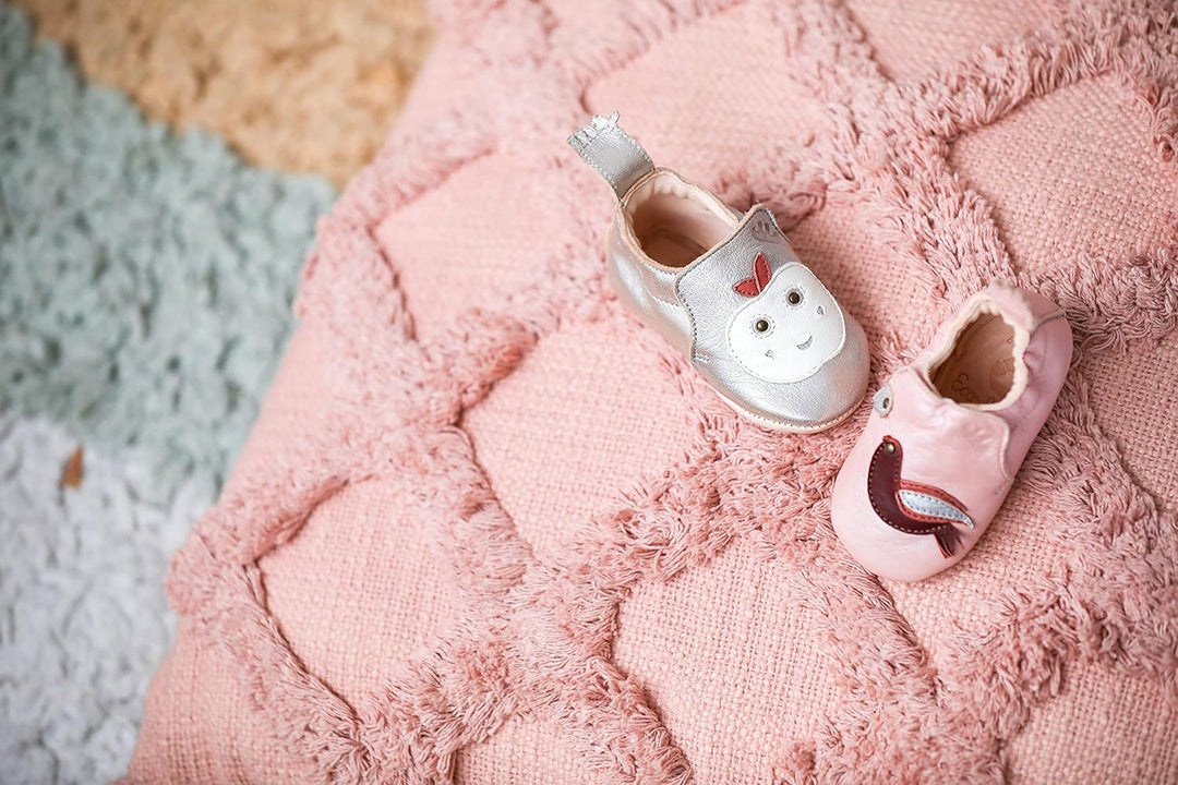 Easy Peasy Krabbelschuhe Blumoo Baby Lauflernschuhe Jungen Mädchen Weicher Leder Babyhausschuhe Klei