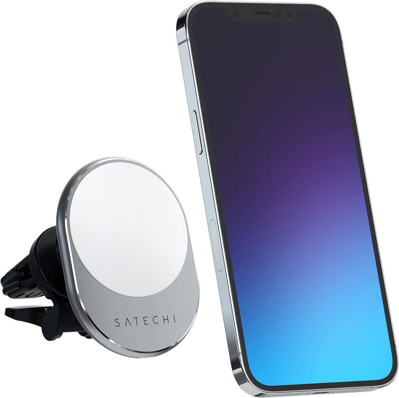 SATECHI Magnetisches kabelloses Autoladegerät (Qi Wireless Charging) 7,5W Lüftungshalterung - Kompat