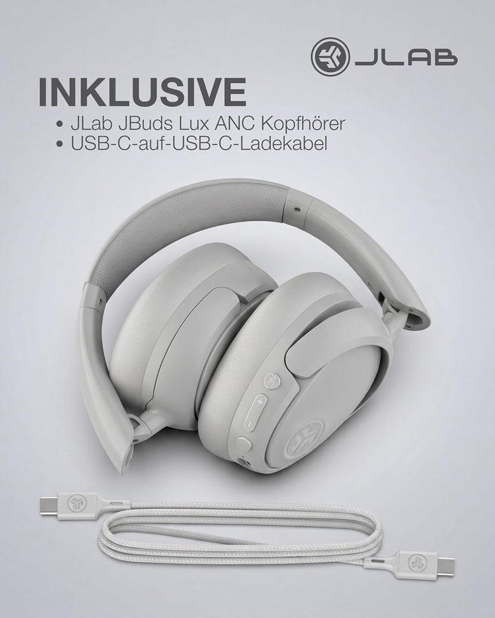 JLab JBuds LUX ANC Smart Noise Cancelling Over Ear Kopfhörer Bluetooth kabellos mit Mikrofon und akt