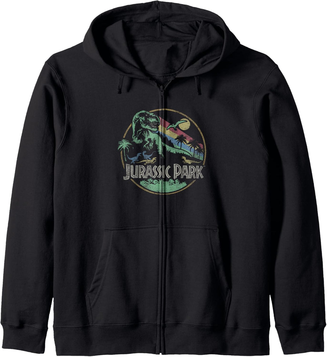 Jurassic Park T-Rex Breakout Logo Kapuzenjacke