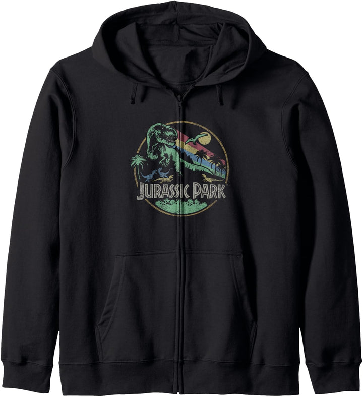 Jurassic Park T-Rex Breakout Logo Kapuzenjacke