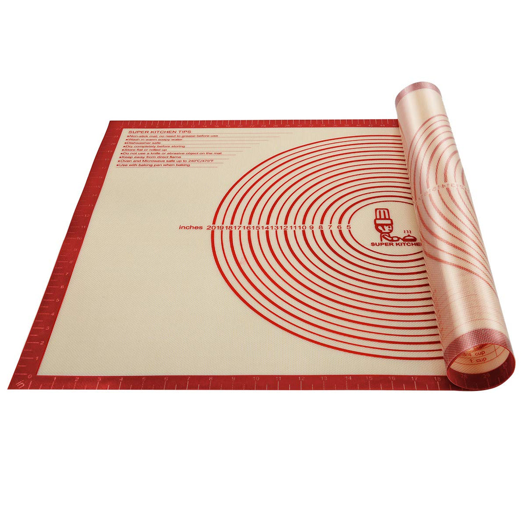 SUPER KITCHEN Super Gross Antihafte Rutschfeste Backunterlage/Backmatte Silikon 91,4x61cm Ausrollmat