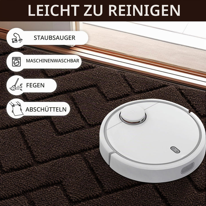 Biscpro Fussmatte Innen Aussen Waschbar eingangsteppich innen Schmutzfangmatte rutschfest,Türmatte I