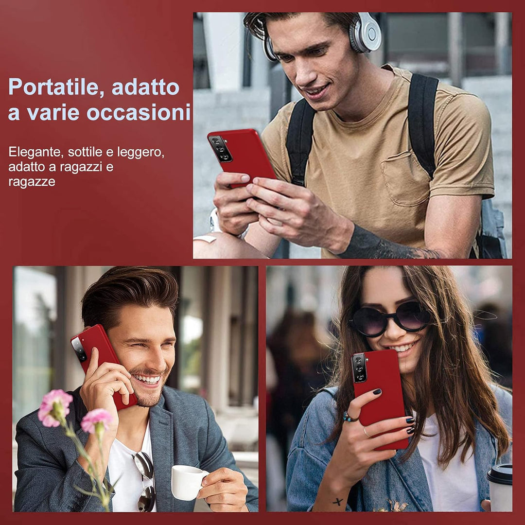 sqgylgl Ultradünne Hülle für Samsung Galaxy S21 5G, Extrem Dünn Matte Finish Handyhülle PC Schale [A