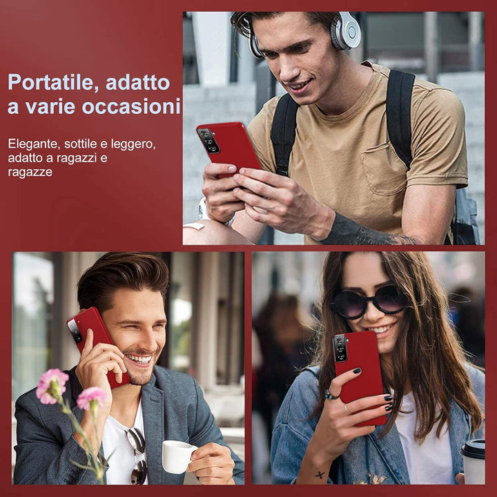sqgylgl Ultradünne Hülle für Samsung Galaxy S21 5G, Extrem Dünn Matte Finish Handyhülle PC Schale [A