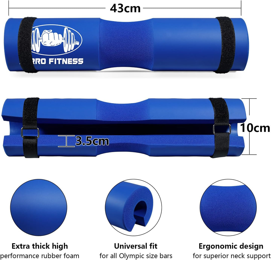 CCLIFE Barbell Pad Squat Hip Thrust Hantelstange Polster mit Klettverschluss Nackenshutz Nackenpolst