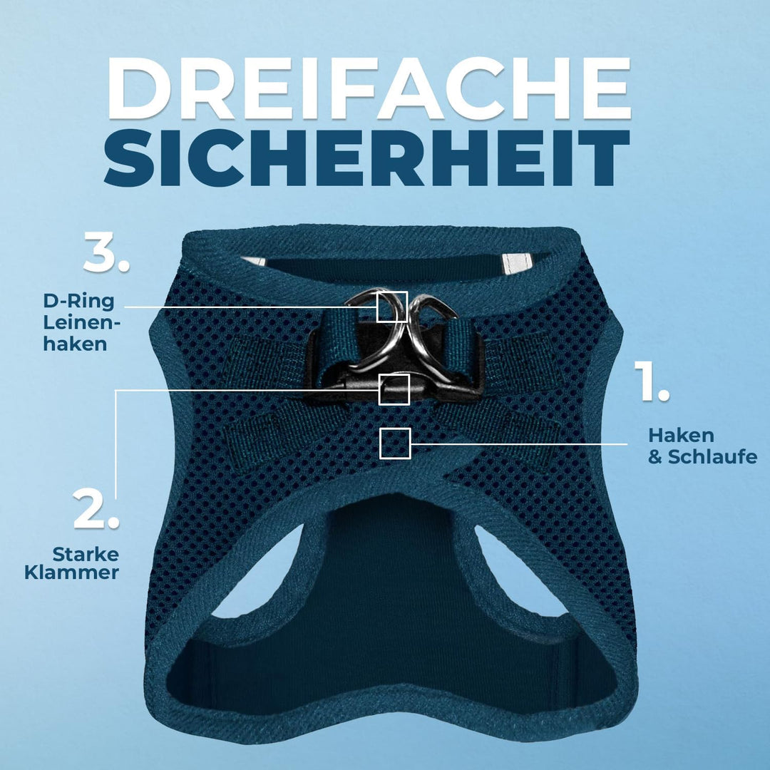 Best Pet Supplies Voyager Step-In Air Hundegeschirr – Allwetter-Netzgewebe für kleine und mittelgros