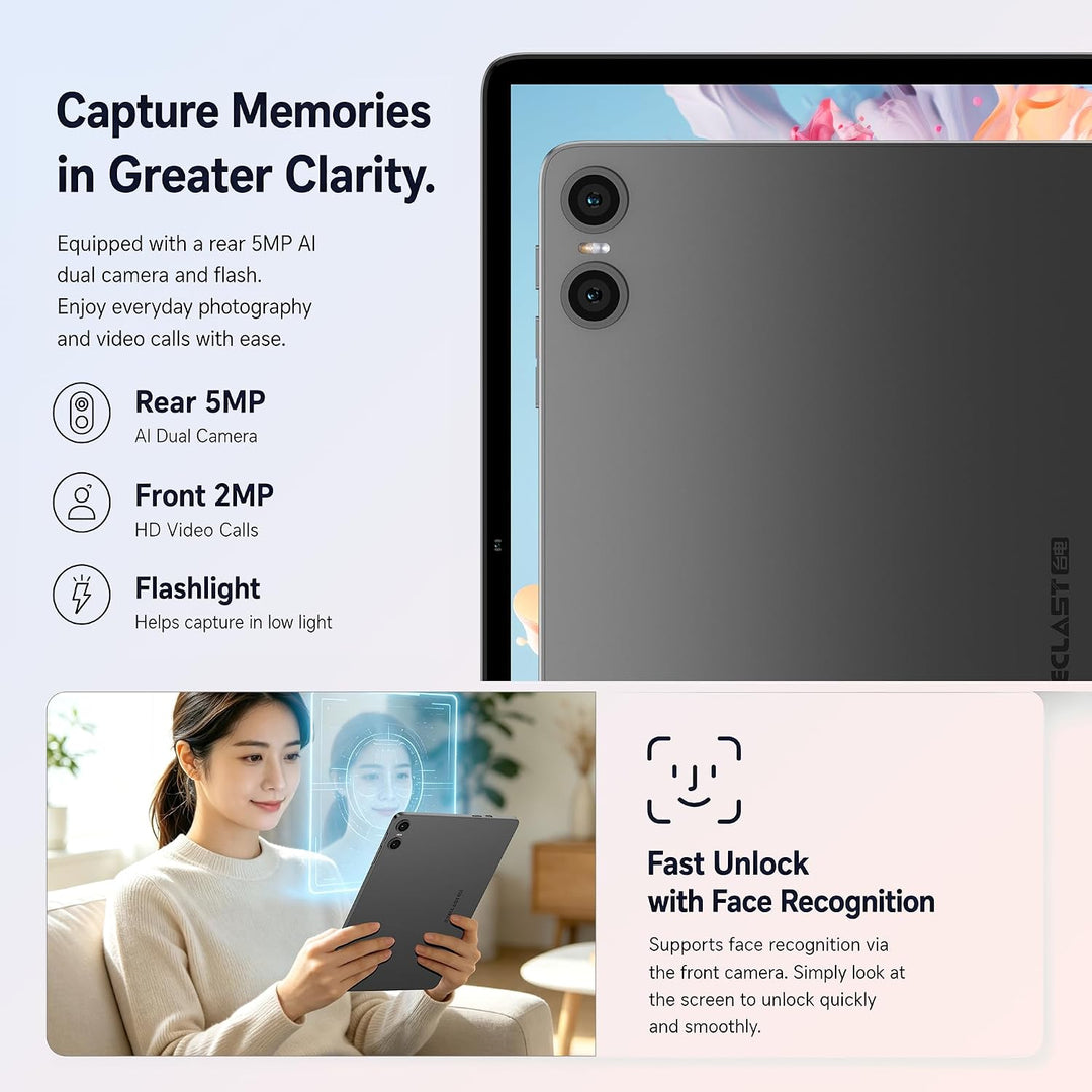 TECLAST Tablet 10 Zoll 120Hz Display, Android 16 Tablets, 16GB+128GB, P30T | 4TB erweiterbar, Octa-C