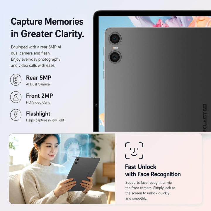 TECLAST Tablet 10 Zoll 120Hz Display, Android 16 Tablets, 16GB+128GB, P30T | 4TB erweiterbar, Octa-C