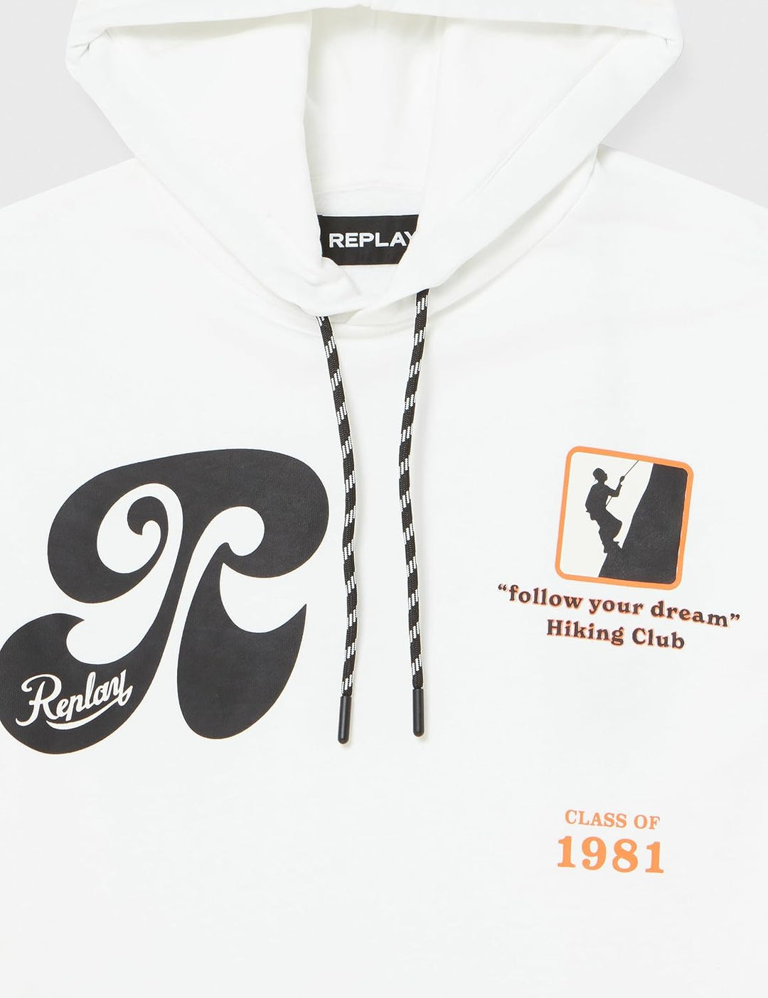 Replay Herren Hoodie mit Kapuze M Chalk.. 801, M Chalk.. 801