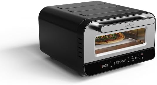 Pizzaofen mit Pizzaschaufel, Touch Display, bis 450°C