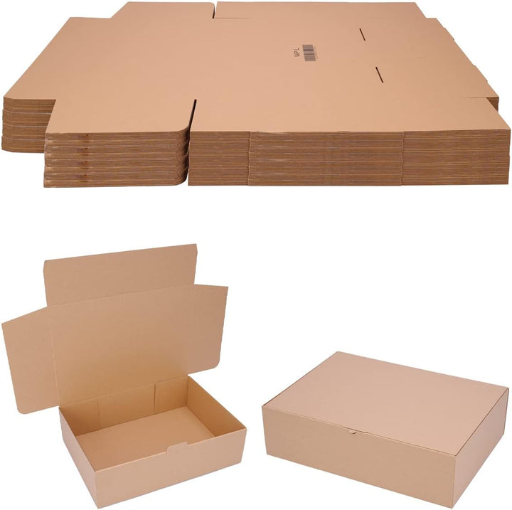 100 Faltschachteln Braun | 430 x 310 x 120mm DIN A3 - WP L | Versandkarton DHL Karton Hermes DPD GLS