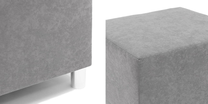 Mirjan24 Moderner Polsterhocker Dover, Sitzhocker Hocker Sitzbank Fussbank Pouf Farbauswahl (Lawa 05
