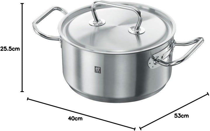 ZWILLING Kochtopf-Set, 5-tlg., 4 Deckel, Induktionsgeeignet, Edelstahl, Twin Classic 2x Ø 16cm, 2x Ø