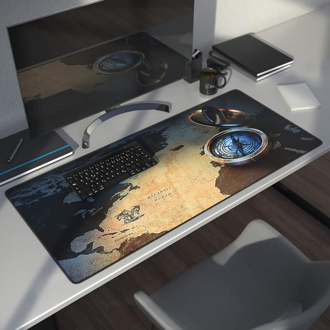 TITANWOLF - XXL Mauspad Gaming 900x400 mm - XXL Mousepad gross Motiv - Tischunterlage Large Size - v