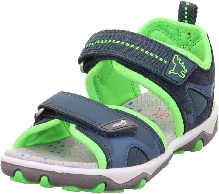 Superfit Jungen Mike 3.0 Sandale 25 EU Blau Hellgrün 8030, 25 EU Blau Hellgrün 8030