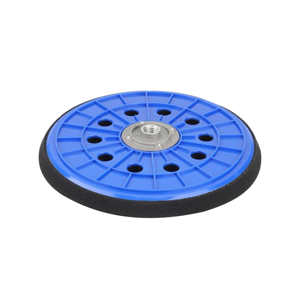 5x Trade-Shop 210mm 10-Loch Klett Schleifteller für Wandschleifer, Langhalsschleifer, Deckenschleife