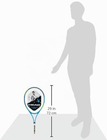 HEAD Ti. Conquest Tennis Racket - Pre-Strung Head Light Balance 27 Inch Racquet blau 4 1/4, blau 4 1