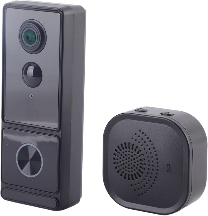 1080P Smart Video-Türklingel, 5G WiFi Zwei-Wege-WLAN-Türklingelkamera, Lange Akkulaufzeit, PIR-Erken