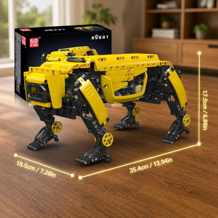 Mould King 15066 Technik Mechanischer Hund Bausteine, APP Fernbedienung Robot Dog Bausätze Spielzeug