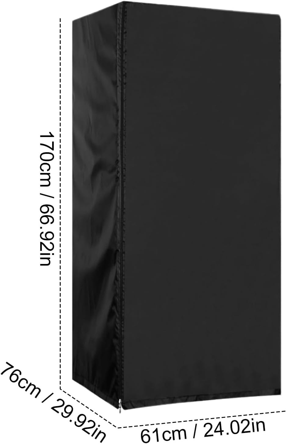 Kühlschrankabdeckung Für Aussen,Outdoor Kühlschrank,Kühlschrankstaubabdeckung,Reissverschluss Wasser