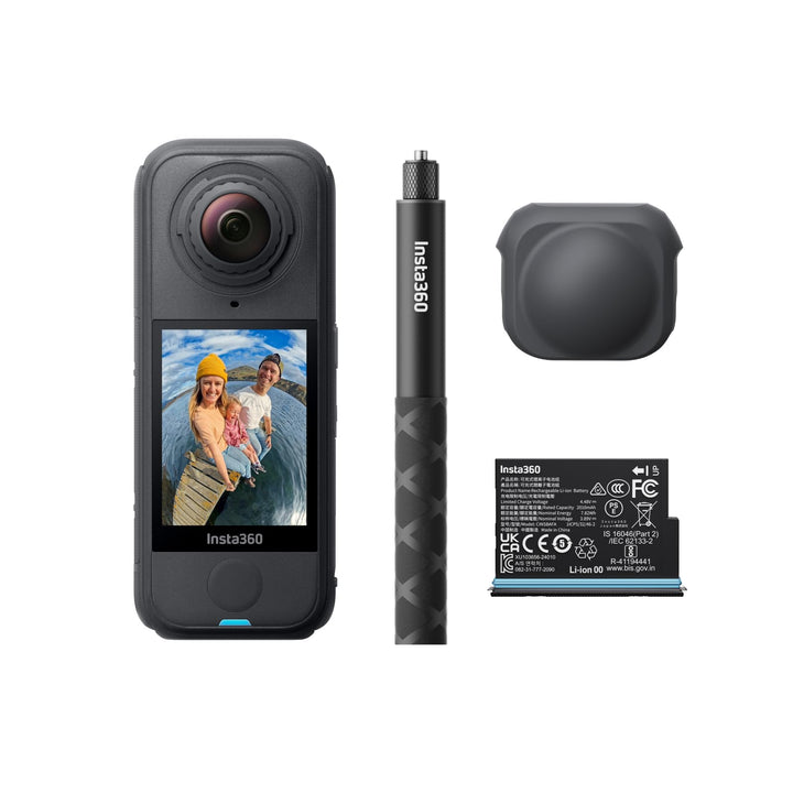 Insta360 X4 Air Starter-Bundle – 165 g leichte 8K 360°-Kamera, Unsichtbarer Selfie-Stick, Wechsel-Li