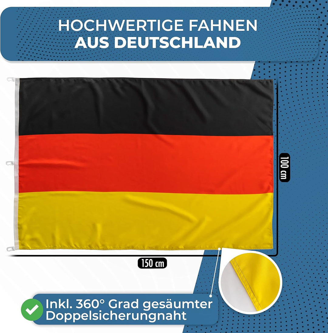 FBS Premium Ukraine Flagge - Wetterfeste Flagge Ukraine 150x100cm - Strapazierfähige Fahnen und Flag