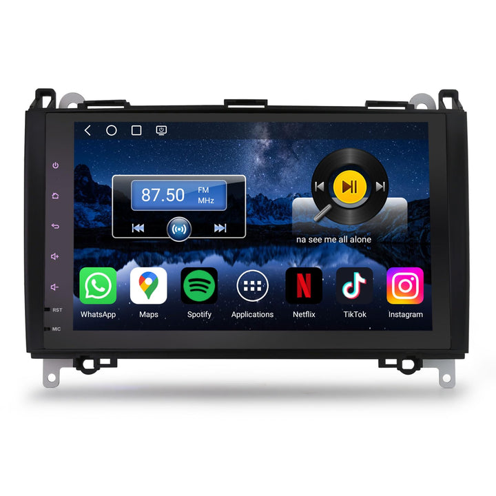 Erisin 9 Zoll Android 10.0 DAB+ Autoradio mit GPS Navi Für Mercedes Benz A/B Klasse W169 W245 Sprint